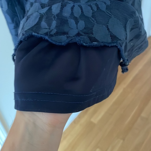 Navy Blue Lace Dress - Picture 5 of 6